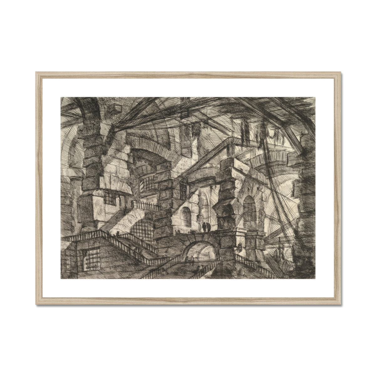 The Gothic Arch - Giovanni Battista Piranesi Art Print, Framed Print Dark Intricate Architectural