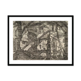 The Gothic Arch - Giovanni Battista Piranesi Art Print, Framed Detailed Monochrome Architectural Elaborate Multi-layered Structure Arches