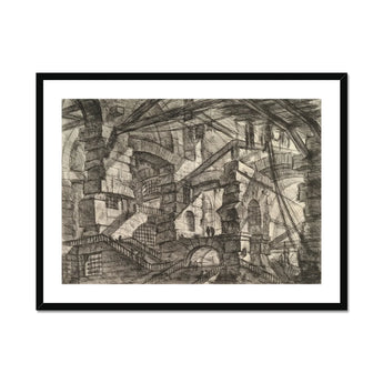 The Gothic Arch - Giovanni Battista Piranesi Art Print, Framed Detailed Monochrome Architectural Elaborate Multi-layered Structure Arches