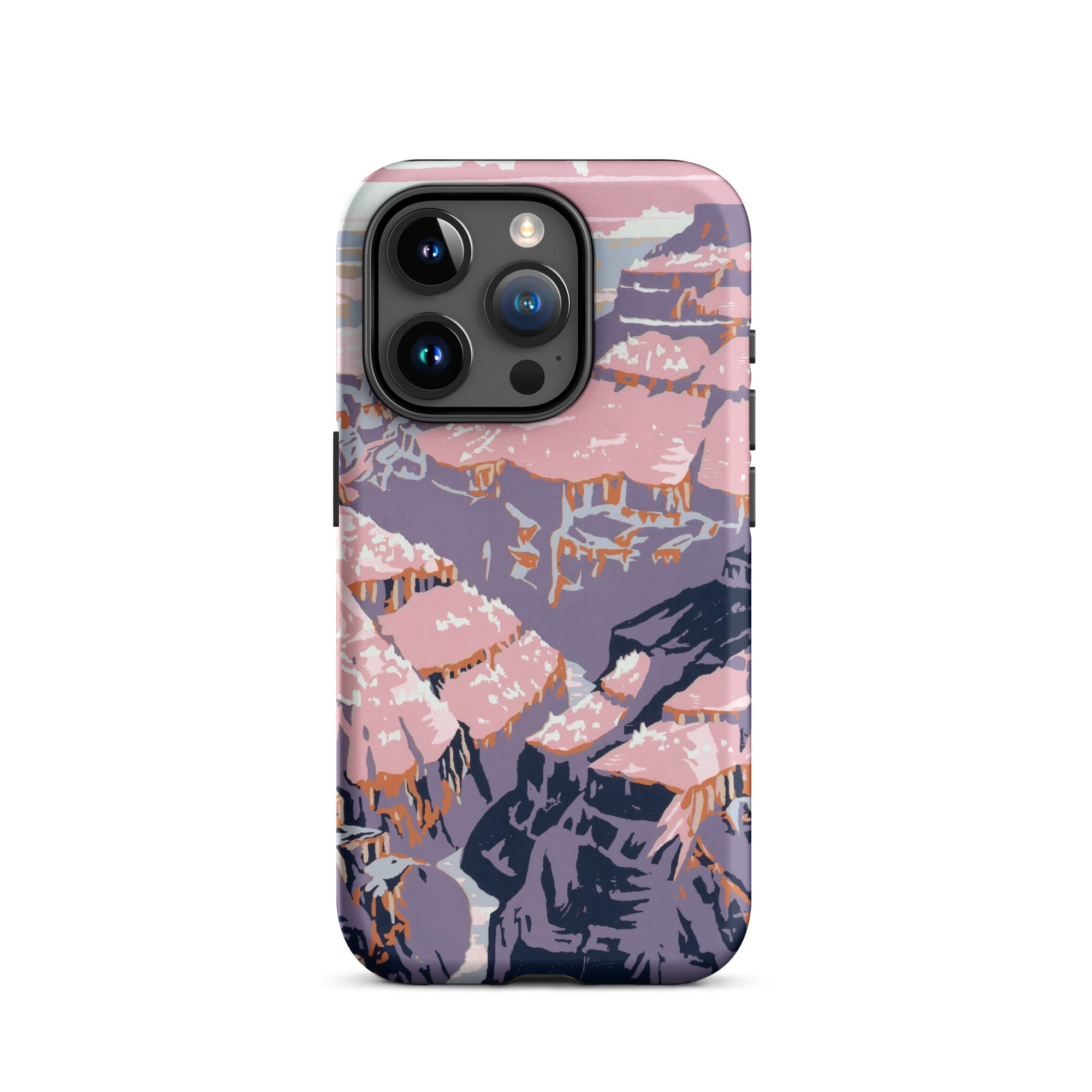 Grand Canyon Chester Don Powell Iphone Case, 15 Pro / Matte, Pink Purple Canyon Themed Phone Case