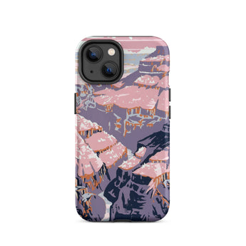 Grand Canyon - Chester Don Powell Phone Case Iphone 14 / Matte Pixelated Landscape Cream Cliffs Melting, Mobile Cases