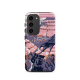 Grand Canyon - Chester Don Powell Samsung Case, Galaxy S23 / Matte, Smartphone Case Stylized Landscape Canyon Pink-hued Rock Formations