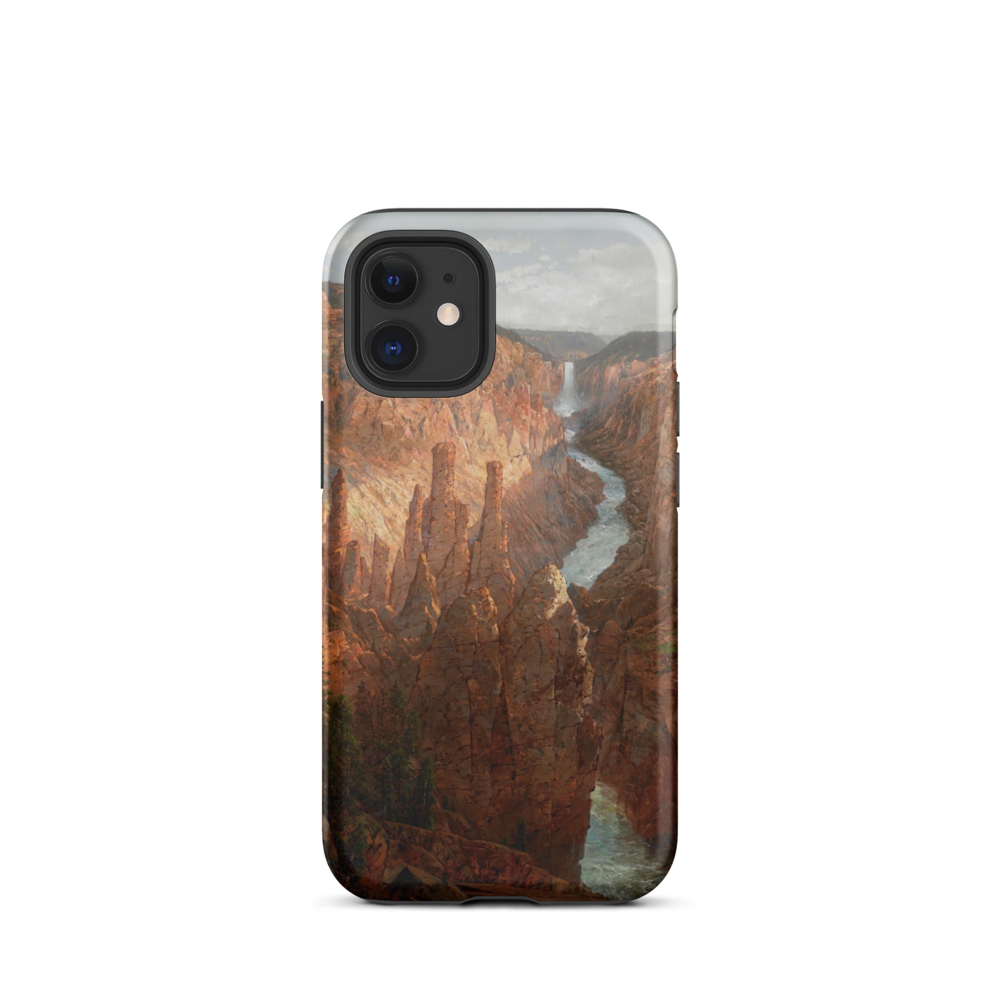 Grand Canyon William Sonntag Iphone Case, 12 Mini / Matte, Smartphone Phone Case Landscape Painting Canyon River Waterfall