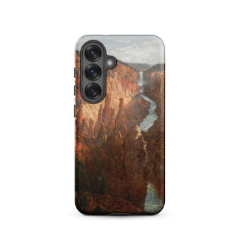 Grand Canyon - William Sonntag Phone Case Samsung Galaxy S25 / Matte Phone Case Detailed Painterly Depiction Grand Canyon Reddish-brown