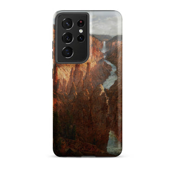 Grand Canyon - William Sonntag Phone Case Samsung Galaxy S21 Ultra / Matte Phone Case Detailed Painterly Depiction Rugged Canyon