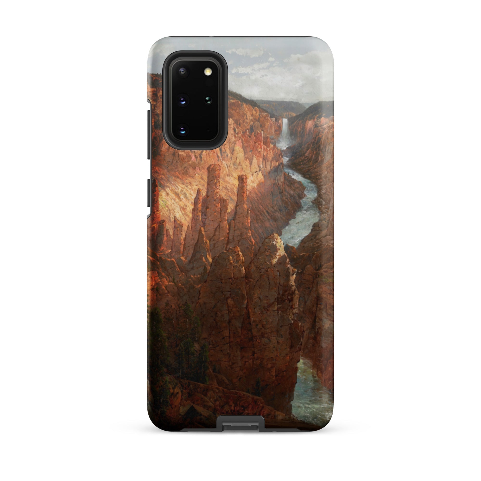 Grand Canyon William Sonntag Samsung Case, Galaxy S20 Plus / Matte, Smartphone Canyon Waterfall Scene Printed Case