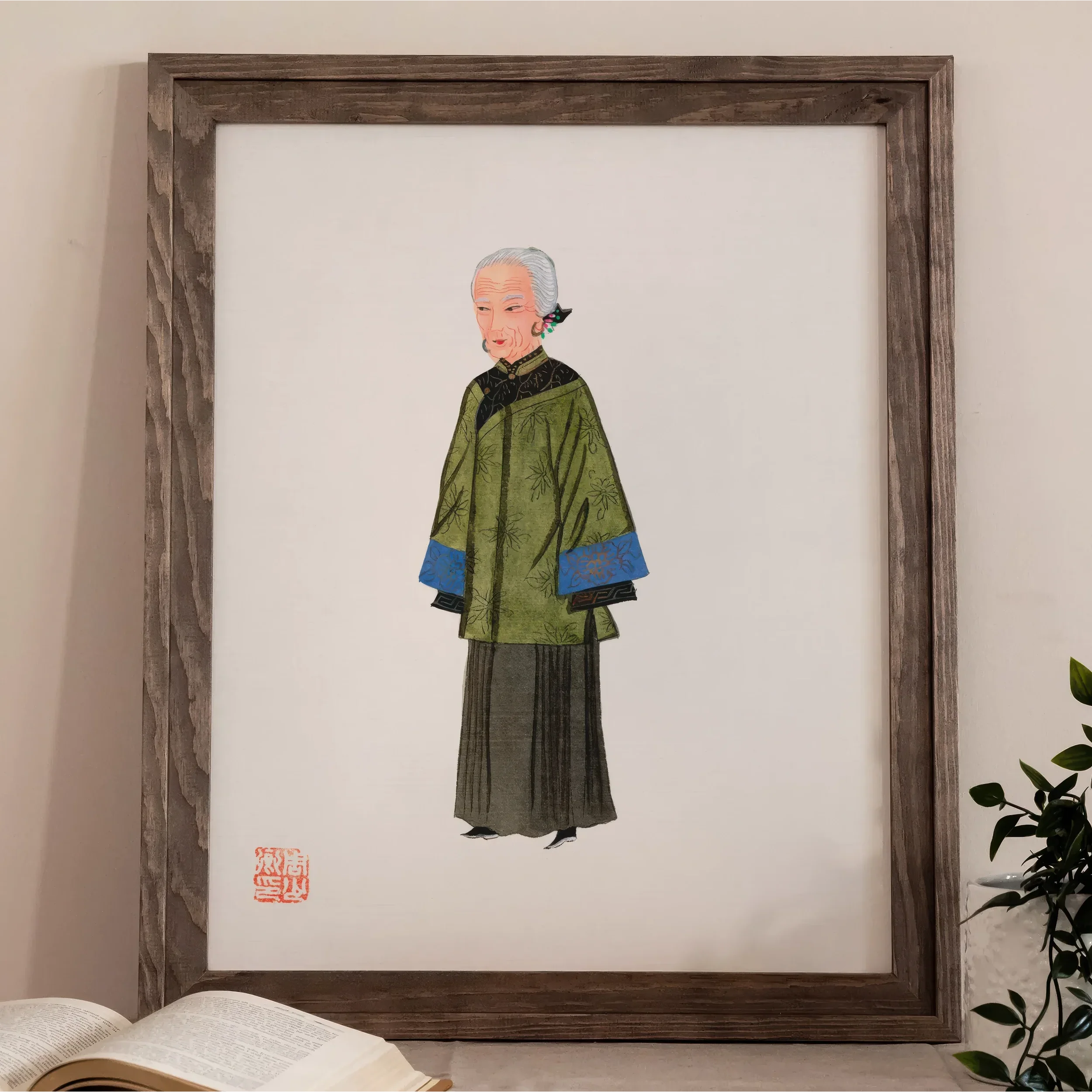 Grand Dame - Qing Dynasty Art Print Posters Prints & Visual Artwork