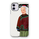 Grand Dame - Qing Dynasty Iphone Case, 11 / Matte, Phone Case Illustration Elderly Asian Woman Traditional Clothing