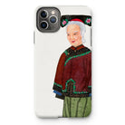 Grand Dame - Qing Dynasty Iphone Case, 11 Pro Max / Matte, Phone Case Illustration Elderly Woman Traditional Chinese Clothing