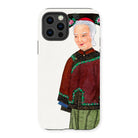 Grand Dame - Qing Dynasty Iphone Case, 13 Pro / Matte, Phone Case Illustration Elderly Woman Traditional Chinese Clothing