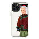 Grand Dame - Qing Dynasty Iphone Case, 13 Pro Max / Matte, Phone Case Illustration Elderly Woman Traditional Chinese Clothing