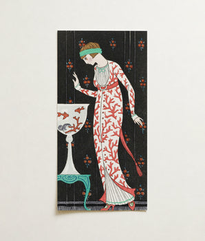 Art Deco-style Illustration Print Woman Elegant White Gown George Barbier, Robe Du Soir, Deco Elegance
