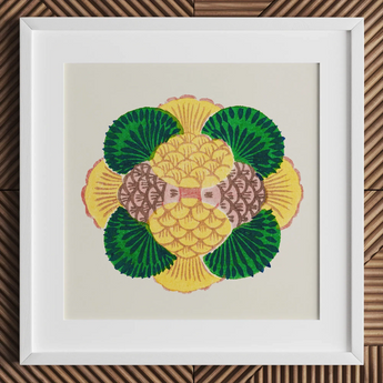 Graphic Bloom - Taguchi Tomoki Floral Art Print / Canvas, Taguchi Tomoki, Tsubaki Woodblock Print, Graphic Bloom