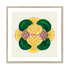 Graphic Bloom - Taguchi Tomoki Floral Art Print, Symmetrical Decorative Pattern Pineapples Green Fan Shapes Arranged