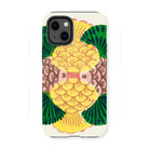 Graphic Bloom - Taguchi Tomoki Floral Iphone Case, 13 Mini / Matte, Kite-944373088, Colorful Pineapple-shaped Design