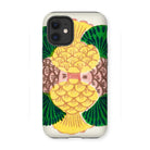 Graphic Bloom - Taguchi Tomoki Floral Iphone Case, 12 Mini / Matte, Kite-944373114, Stylized Pineapple Design Green