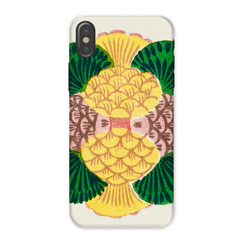 Graphic Bloom - Taguchi Tomoki Floral Iphone Case, x / Matte, Stylized Pineapple Design Phone Case