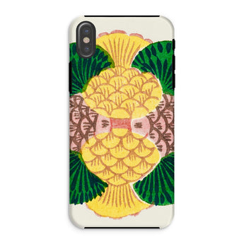 Graphic Bloom - Taguchi Tomoki Floral Iphone Case, Xs / Matte, Stylized Pineapple Design Phone Case