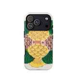 Graphic Bloom - Taguchi Tomoki Floral Phone Case Iphone 17 Pro / Matte Pineapple Yellow Green Scales Black Camera Tomoki’s Japanese,