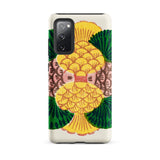 Graphic Bloom - Taguchi Tomoki Floral Samsung Case, Galaxy S20 Fe / Matte, Smartphone Decorative Case Colorful Pineapple Pattern