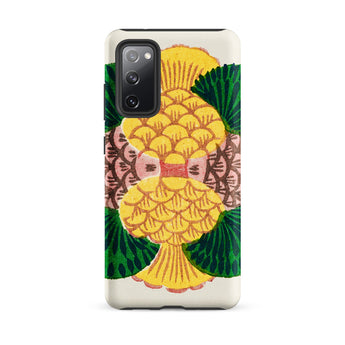 Graphic Bloom - Taguchi Tomoki Floral Samsung Case, Galaxy S20 Fe / Matte, Smartphone Decorative Case Colorful Pineapple Pattern