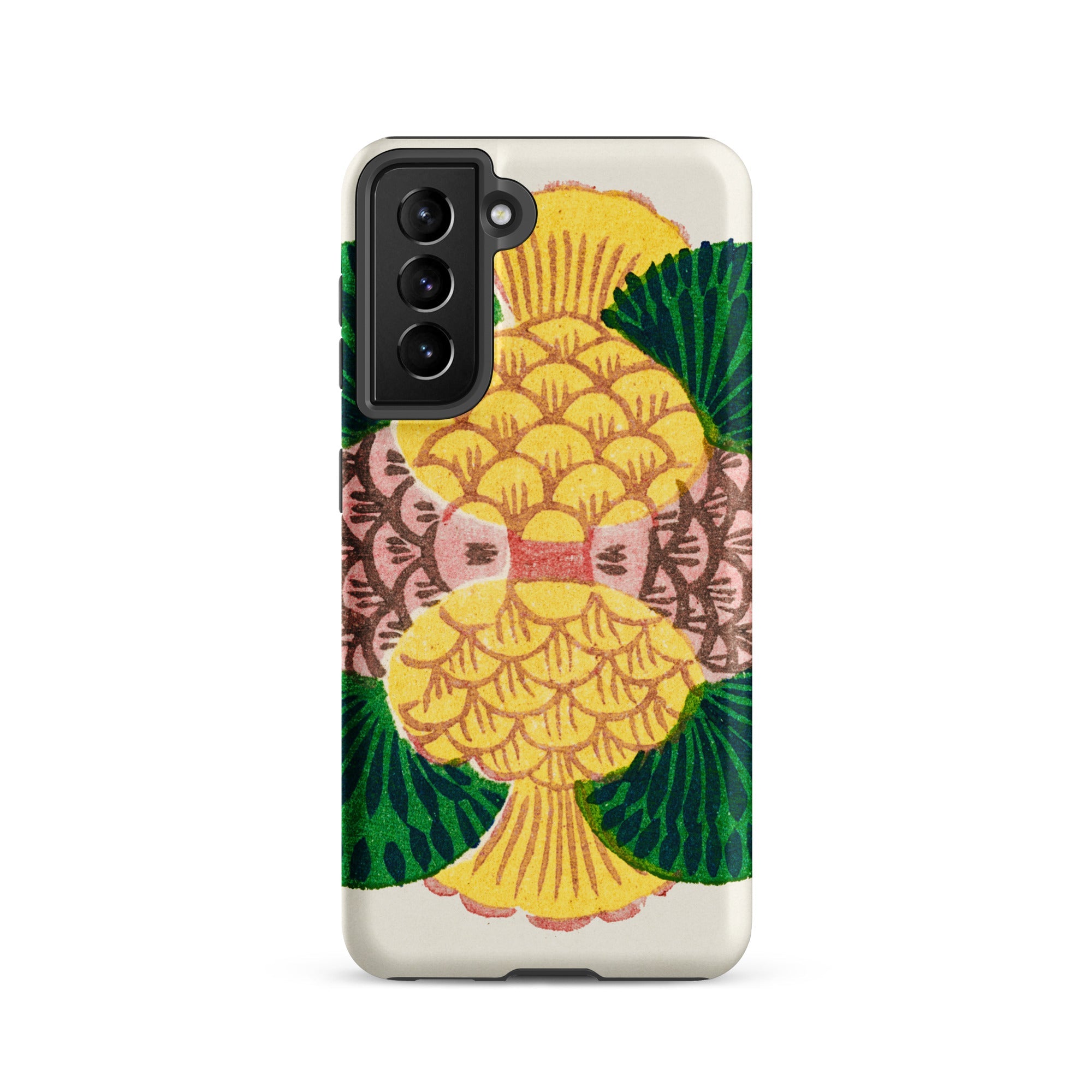 Graphic Bloom Taguchi Tomoki Floral Samsung Case, Galaxy S21 / Matte, Smartphone Case Vibrant Pineapple Design