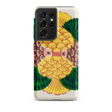 Graphic Bloom - Taguchi Tomoki Floral Samsung Case, Galaxy S21 Ultra / Matte, Samsung Galaxy S21 Ultra Phone Case Yellow Green