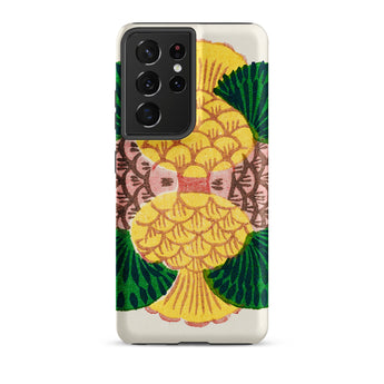 Graphic Bloom - Taguchi Tomoki Floral Samsung Case, Galaxy S21 Ultra / Matte, Samsung Galaxy S21 Ultra Phone Case Yellow Green