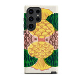 Graphic Bloom - Taguchi Tomoki Floral Samsung Case, Galaxy S23 Ultra / Matte, Smartphone Decorative Case Abstract Pineapple Design