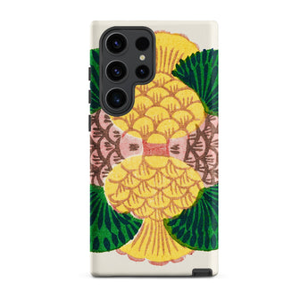 Graphic Bloom - Taguchi Tomoki Floral Samsung Case, Galaxy S23 Ultra / Matte, Smartphone Decorative Case Abstract Pineapple Design