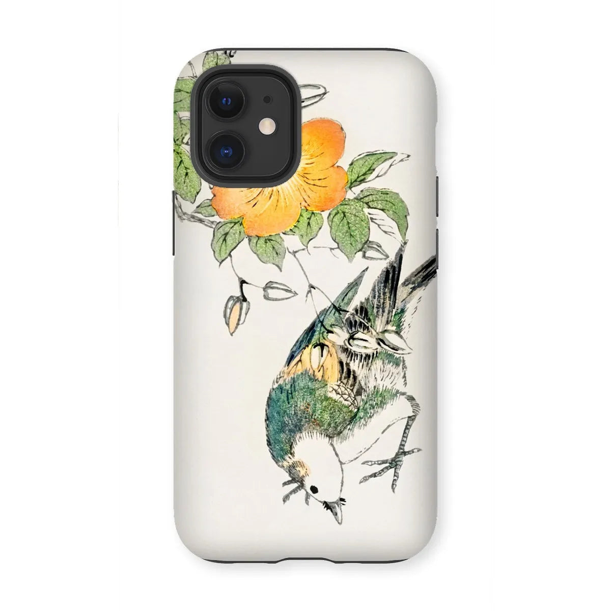 Gray Starling By Numata Kashu - Japanese Bird Painting Phone Case - Iphone 12 Mini / Matte - Mobile Phone Cases