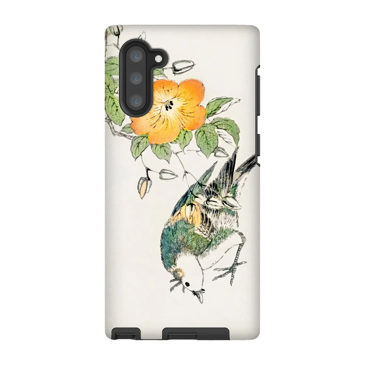 Gray Starling By Numata Kashu - Japanese Bird Painting Phone Case - Samsung Galaxy Note 10 / Matte - Mobile Phone Cases