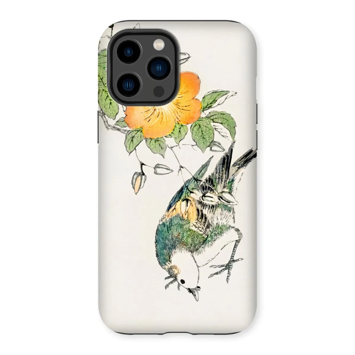 Gray Starling By Numata Kashu - Japanese Bird Painting Phone Case - Iphone 14 Pro Max / Matte - Mobile Phone Cases