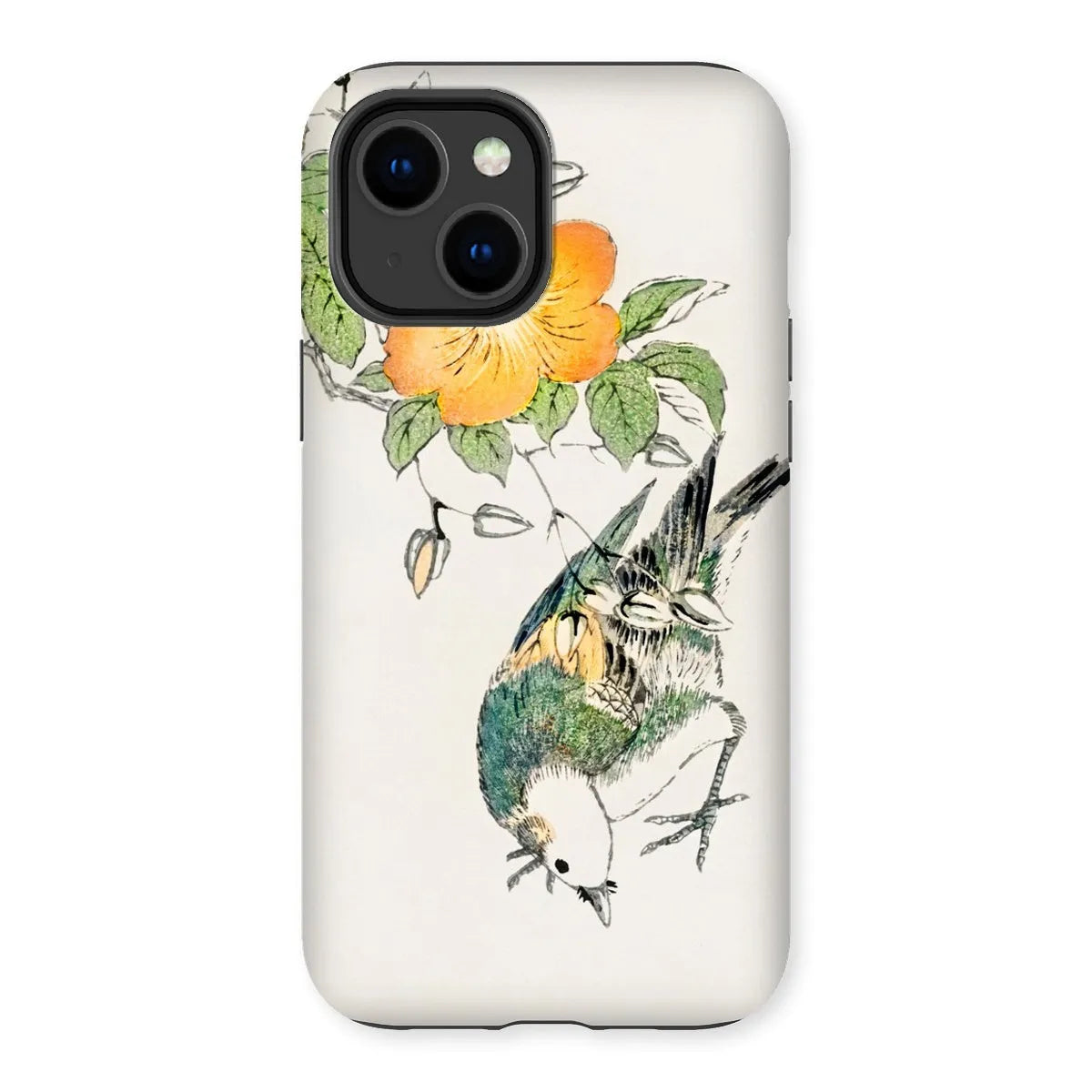 Gray Starling By Numata Kashu - Japanese Bird Painting Phone Case - Iphone 14 Plus / Matte - Mobile Phone Cases