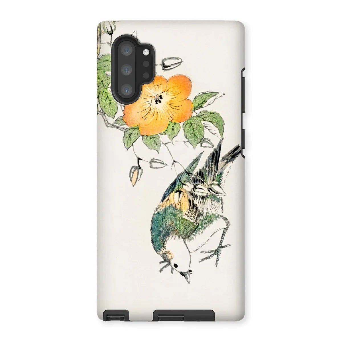 Gray Starling By Numata Kashu - Japanese Bird Painting Phone Case - Samsung Galaxy Note 10p / Matte - Mobile Phone