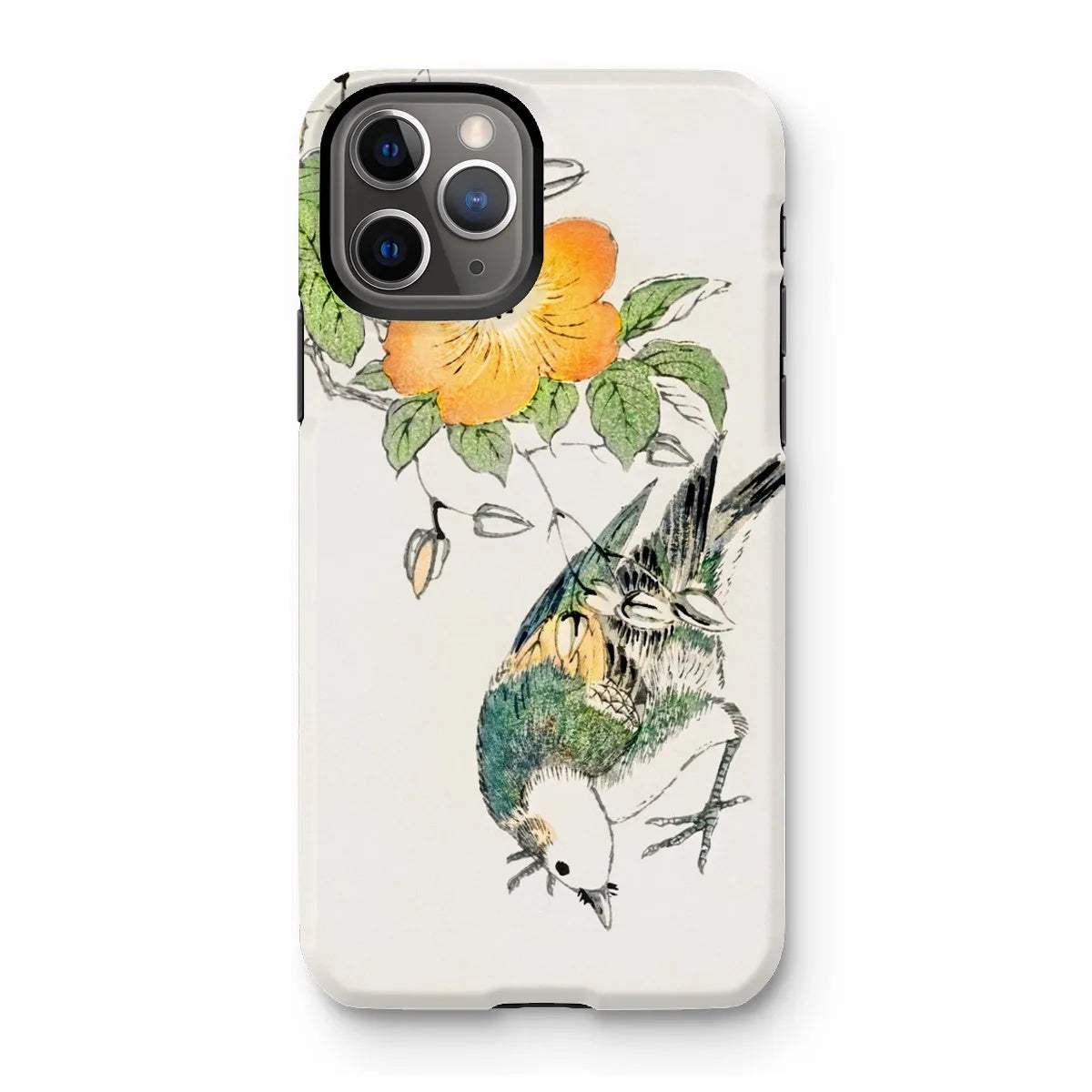 Gray Starling By Numata Kashu - Japanese Bird Painting Phone Case - Iphone 11 Pro / Matte - Mobile Phone Cases