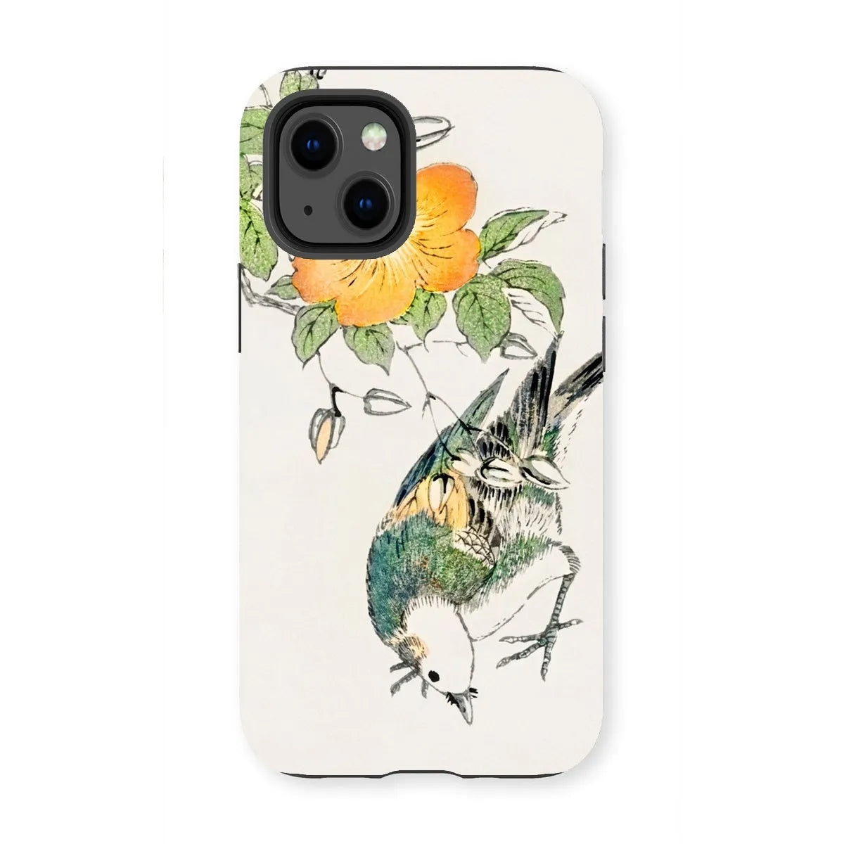 Gray Starling By Numata Kashu - Japanese Bird Painting Phone Case - Iphone 13 Mini / Matte - Mobile Phone Cases