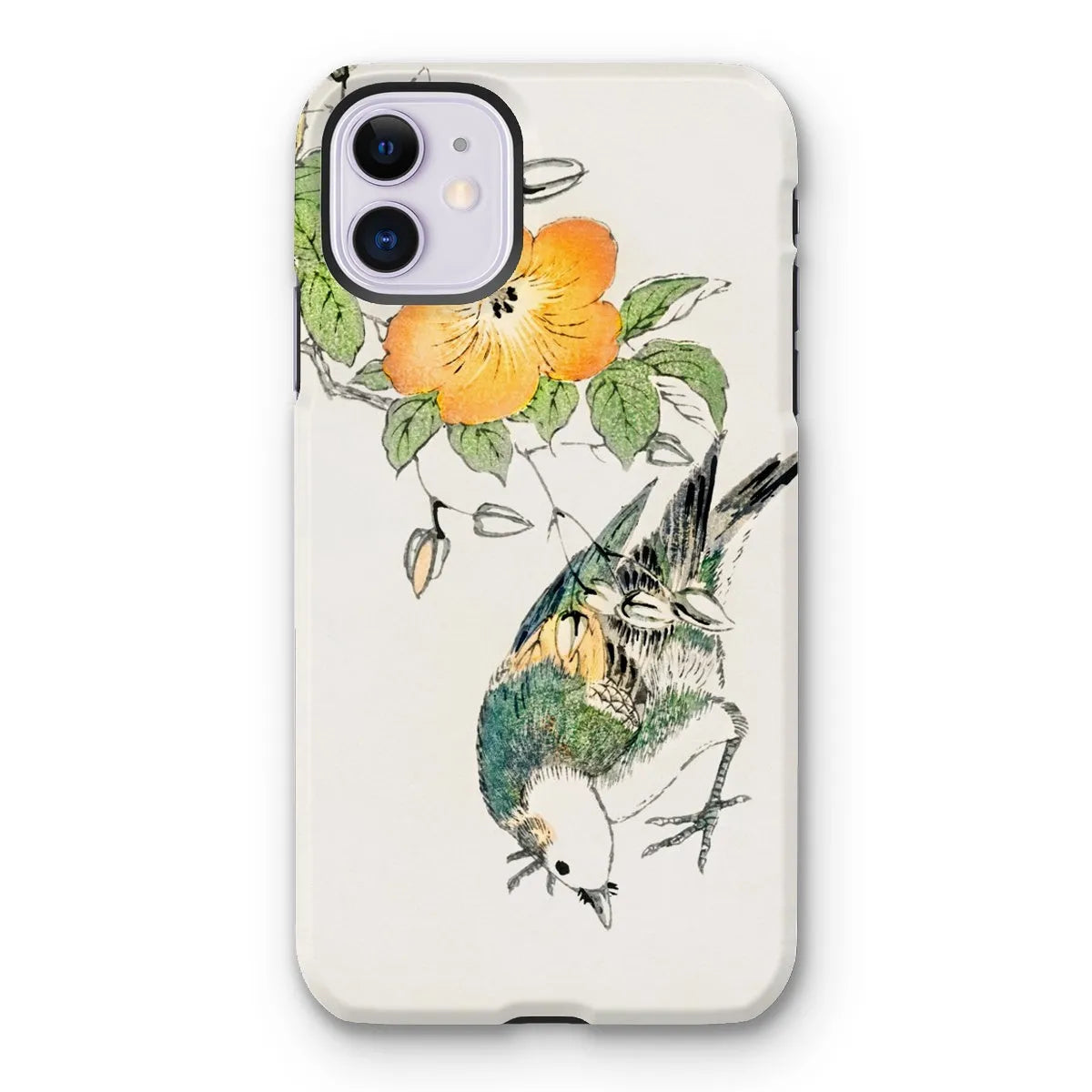 Gray Starling By Numata Kashu - Japanese Bird Painting Phone Case - Iphone 11 / Matte - Mobile Phone Cases - Aesthetic