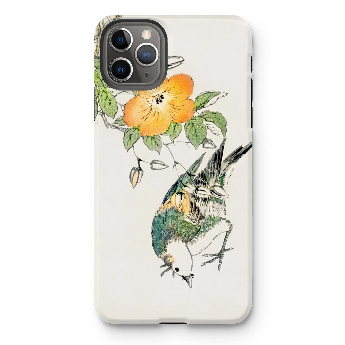 Gray Starling By Numata Kashu - Japanese Bird Painting Phone Case - Iphone 11 Pro Max / Matte - Mobile Phone Cases