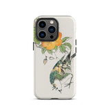 Gray Starling - Numata Kashu Kacho-e Iphone Case, 13 Pro / Matte, Bird Flower Patterned Phone Case
