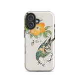 Gray Starling - Numata Kashu Kacho-e Iphone Case, 16 / Matte, Phone Case Bird Flower Design