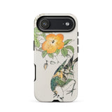 Gray Starling - Numata Kashu Kacho-e Phone Case Iphone 17 Air / Matte White Green Bird Phone Case Orange Flower Design Numata Kashu, Gray