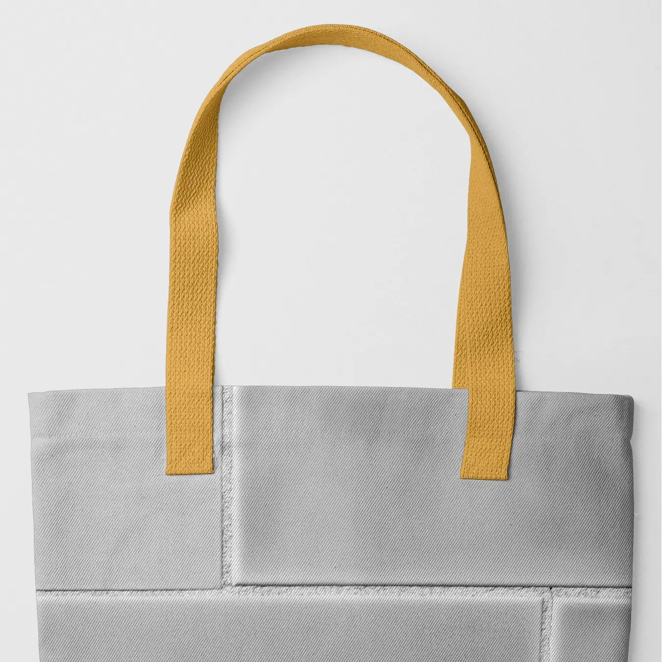 Emerald City - Black and White Brick Tote Yellow Handles Bags