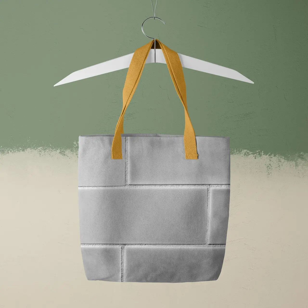 Emerald City - Black and White Brick Tote Bags