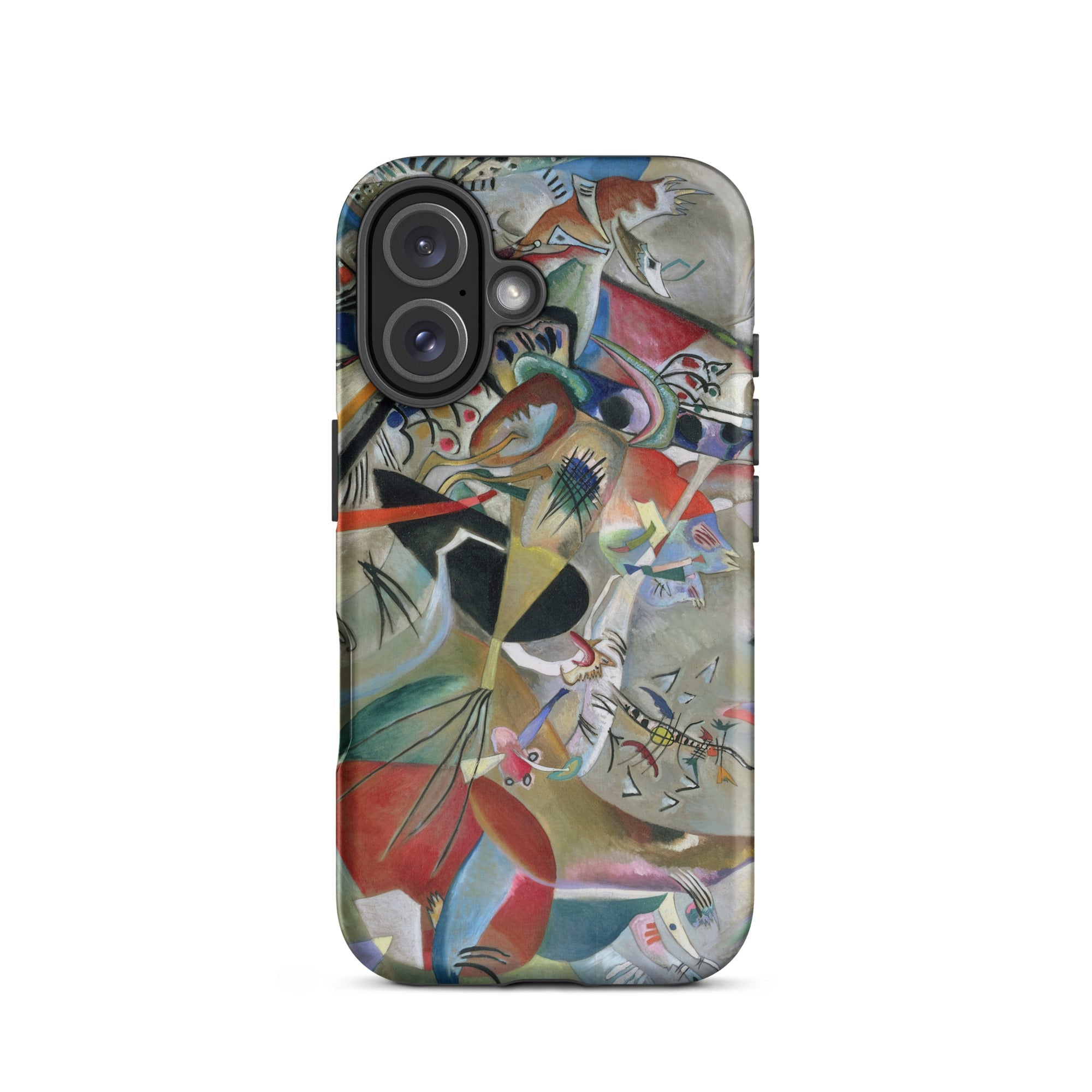 In the Gray - Wassily Kandinsky Iphone Case, 16 / Matte, Abstract Art Phone Case
