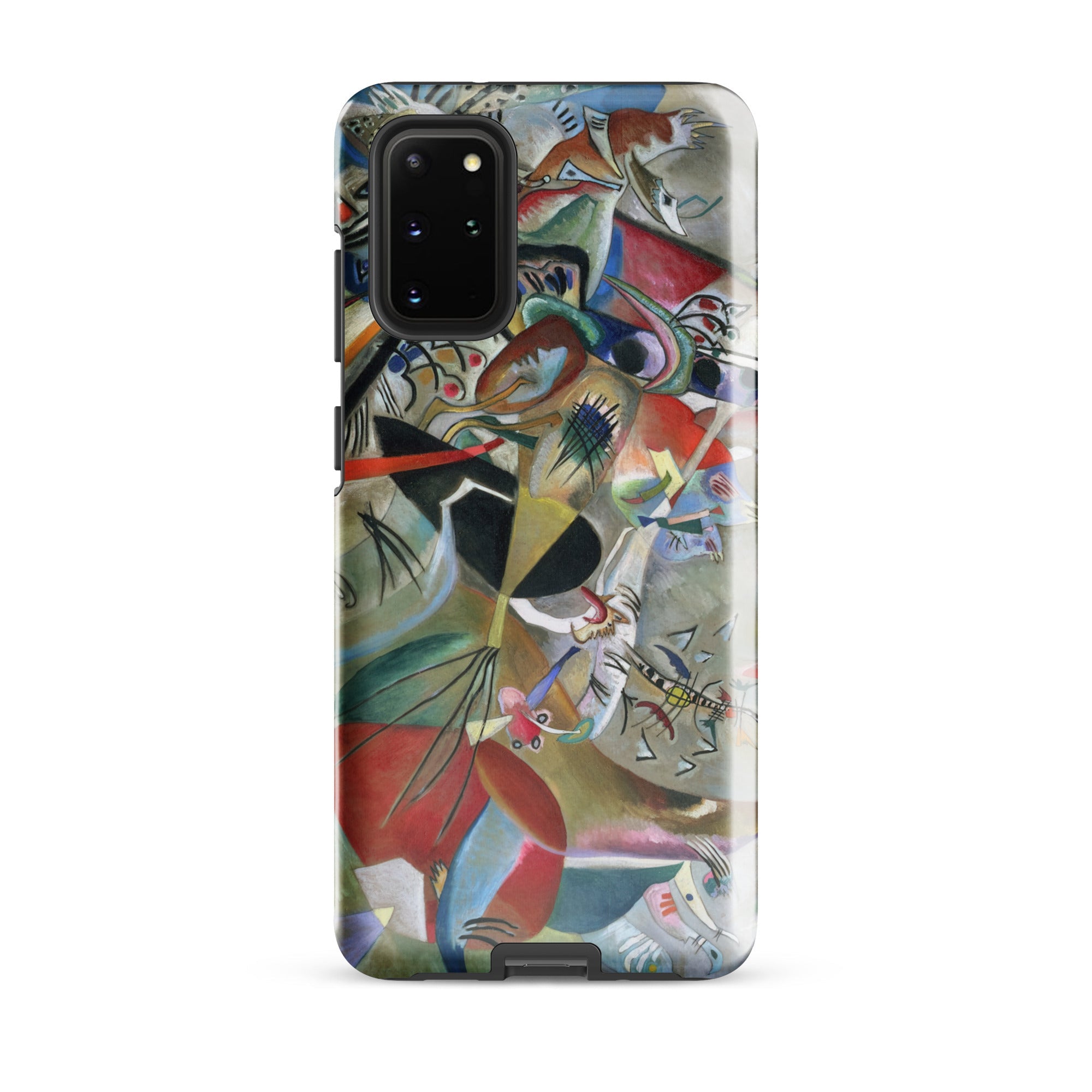 In the Gray Wassily Kandinsky Samsung Case, Galaxy S20 Plus / Gloss, Smartphone Case Abstract Art Design