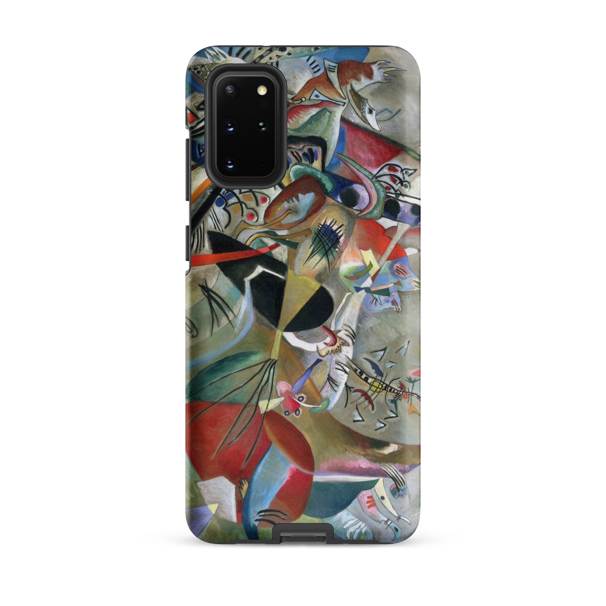 In the Gray Wassily Kandinsky Samsung Case, Galaxy S20 Plus / Matte, Phone Case Abstract Art Design