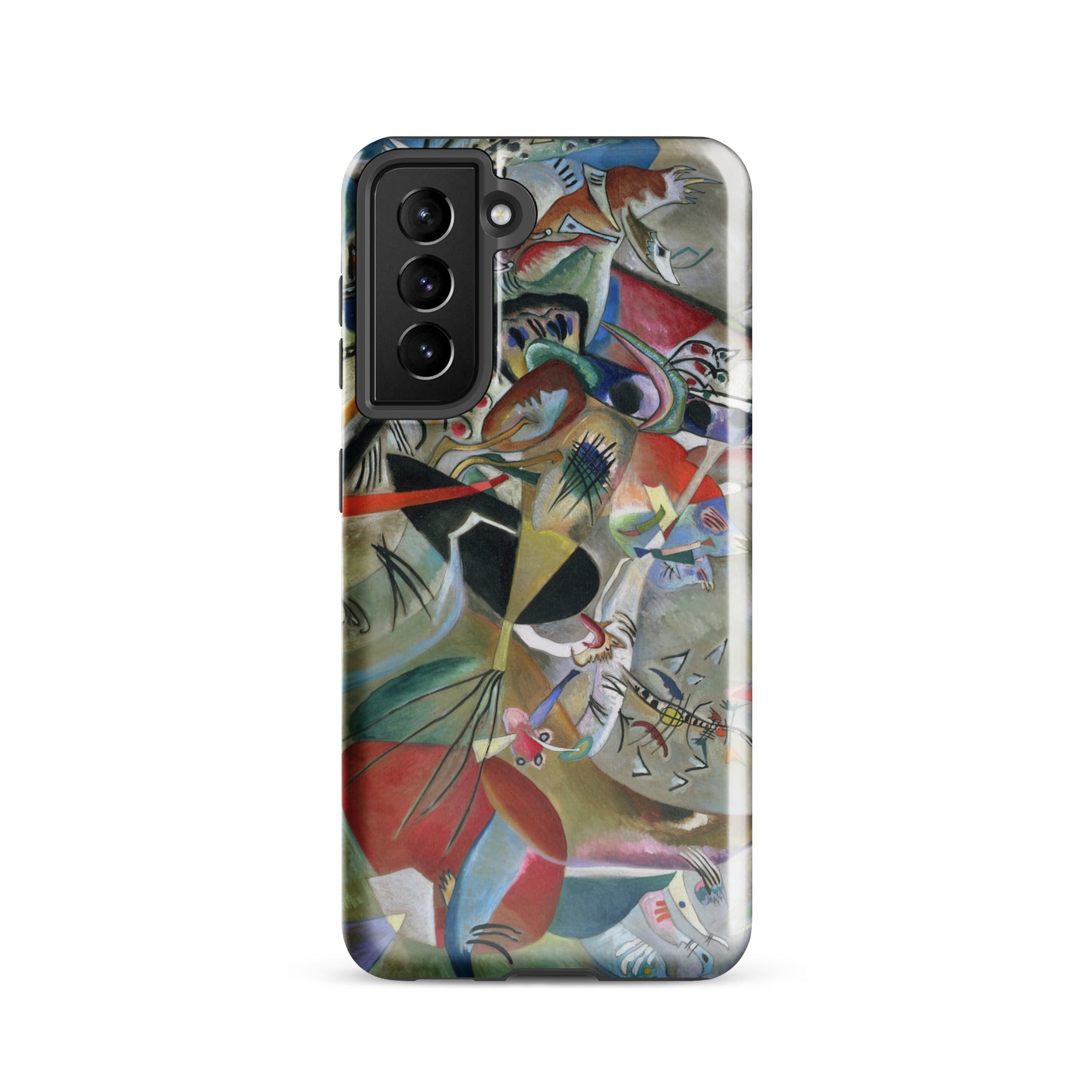 In the Gray Wassily Kandinsky Samsung Case, Galaxy S21 / Gloss, Smartphone Case Abstract Art Design