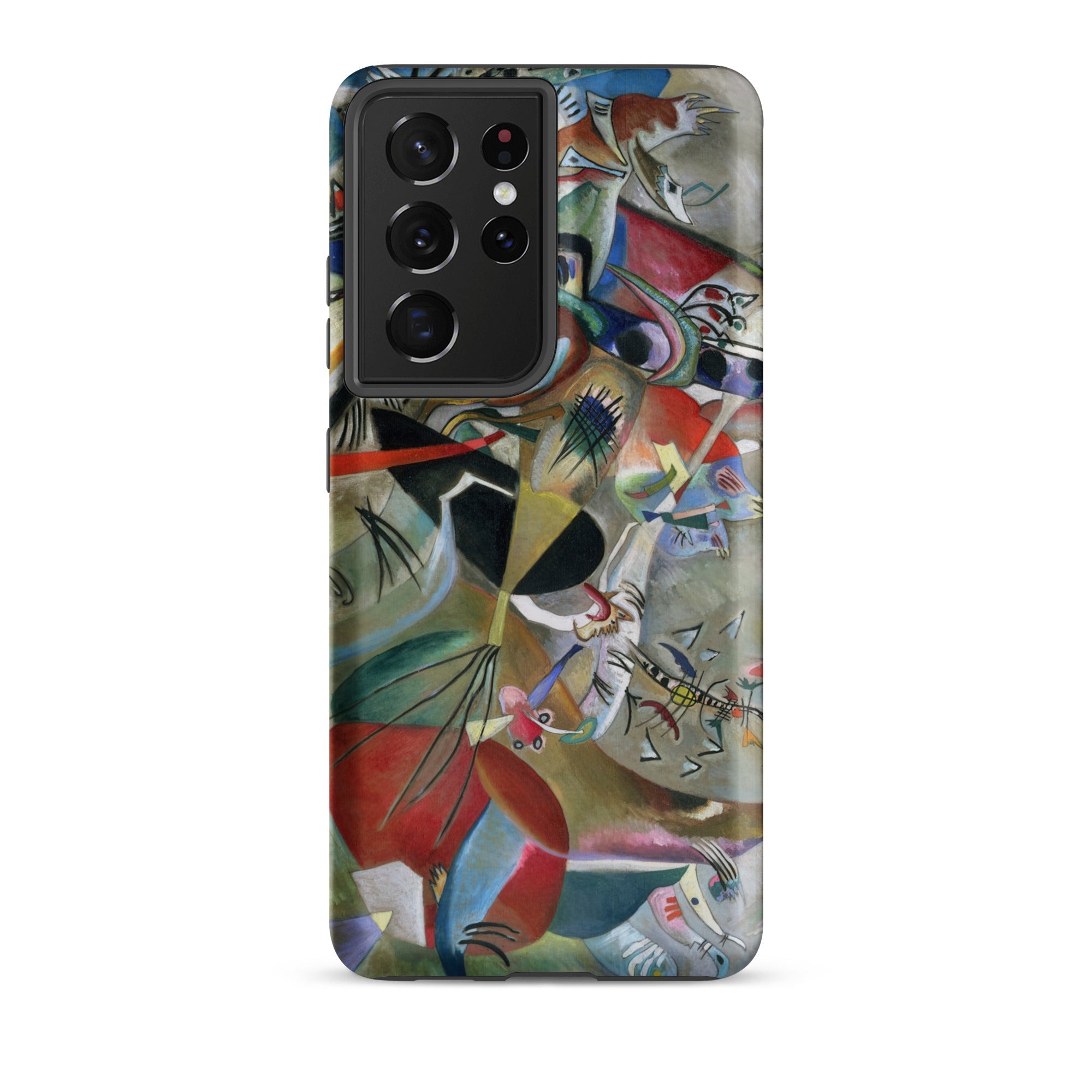In the Gray Wassily Kandinsky Samsung Case, Galaxy S21 Ultra / Matte, Smartphone Case Abstract Art Design Vibrant Colors Geometric