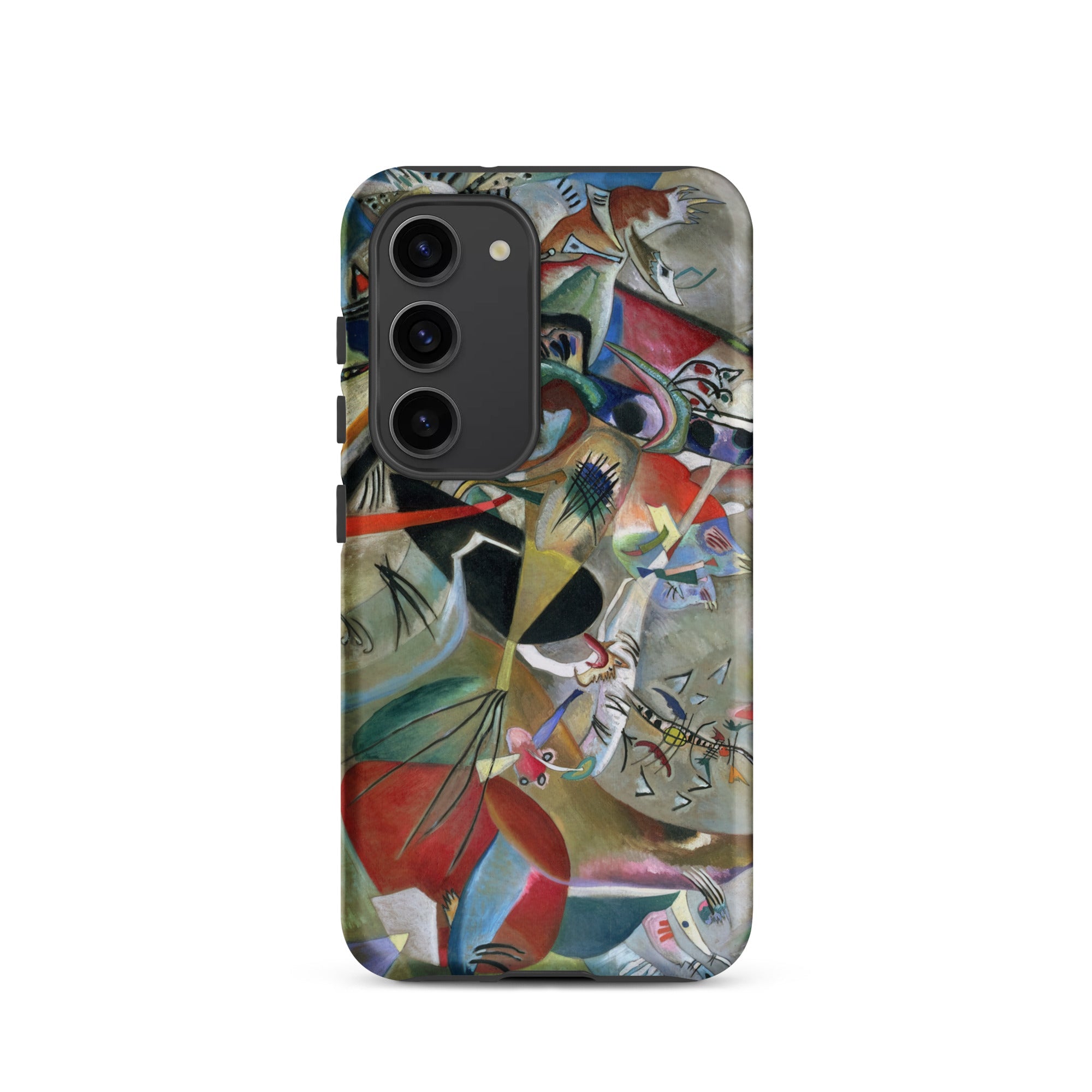 In the Gray Wassily Kandinsky Samsung Case, Galaxy S23 / Matte, Smartphone Case Abstract Art Design